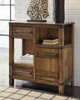 Orleans Furniture - Ashley Furniture - Roybeck Accent Cabinet - Accent Cabinet / Light Brown/Bronze - T411-40